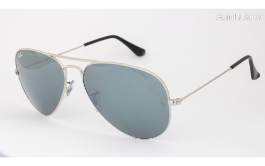 Ray-Ban Aviator Large Metal Silver Mirror (RB3025 W3277 58mm) saules brilles